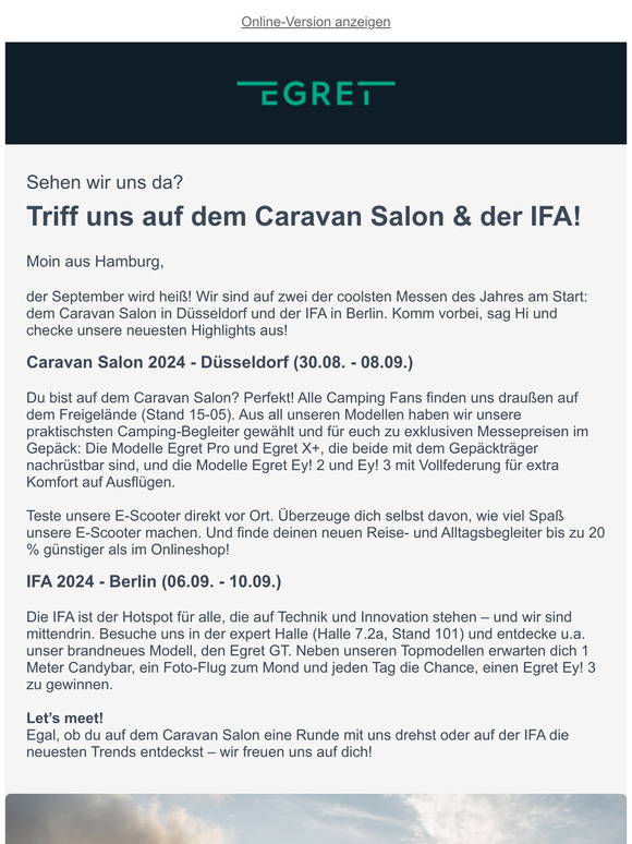 Triff uns auf dem Caravan Salon & der IFA!
