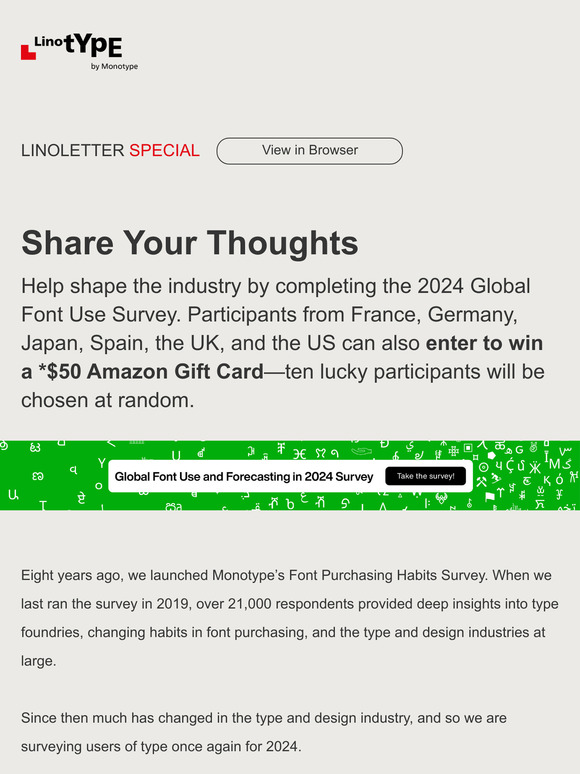 2024 Font Forecast - Influence the Future