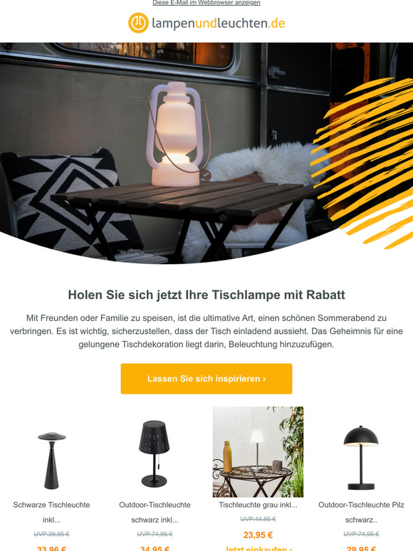 Holen Sie sich jetzt Ihre Tischlampe mit Rabatt.