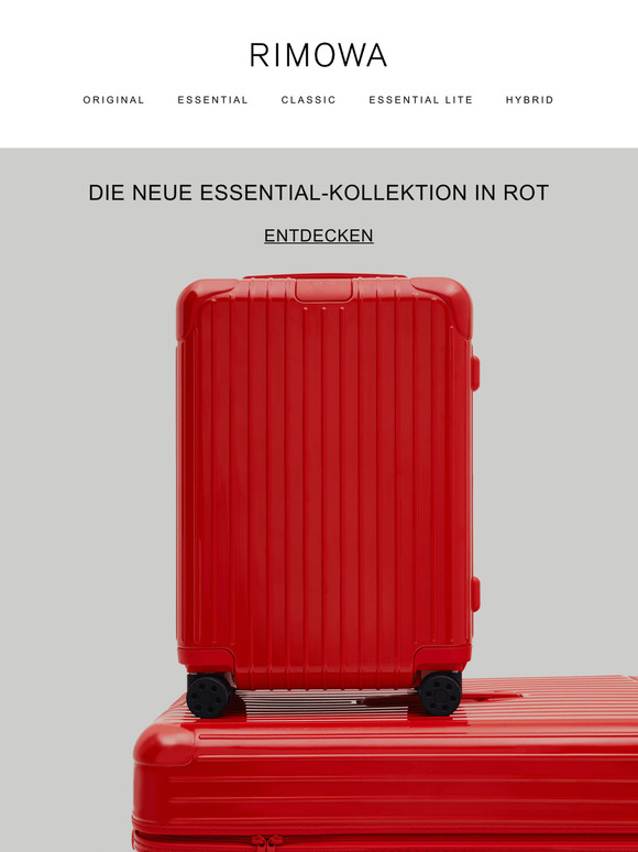 Rot: Die neueste RIMOWA-Farbe