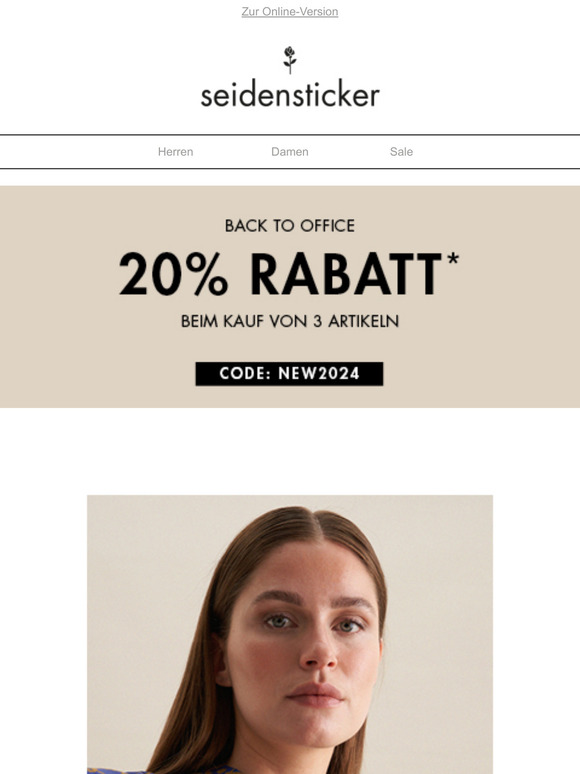 20% Rabatt & neue Herbstfarben – Jetzt shoppen