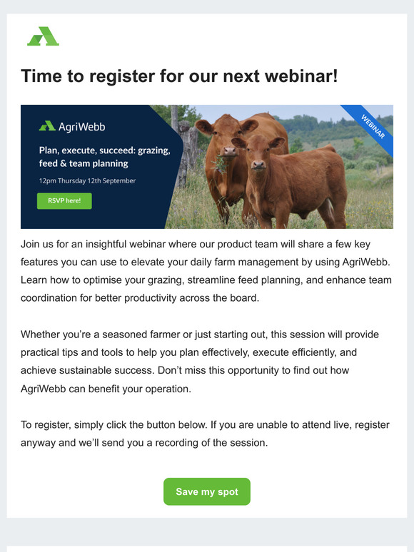 Your AgriWebb August newsletter is here 🎉