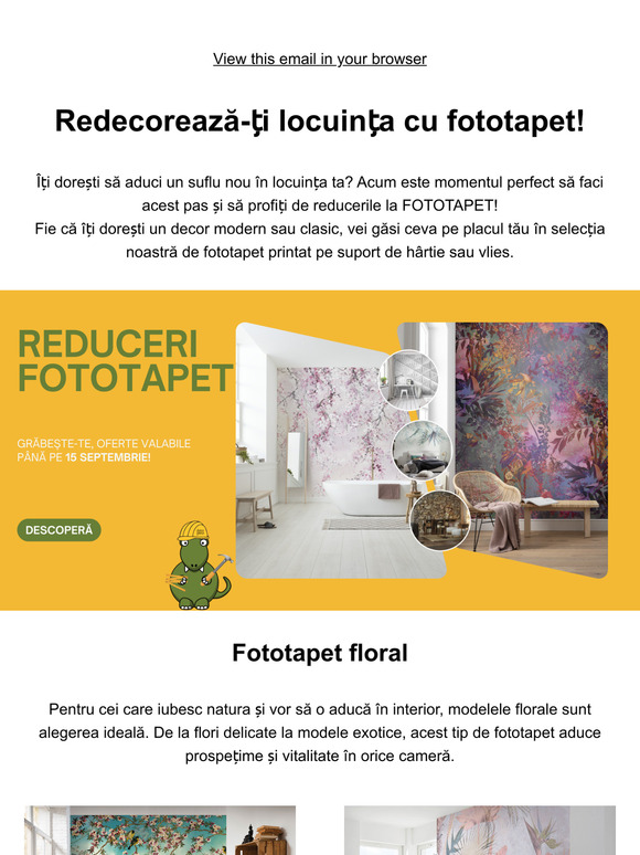 ✨ Redecorează-ți locuința cu fototapet!