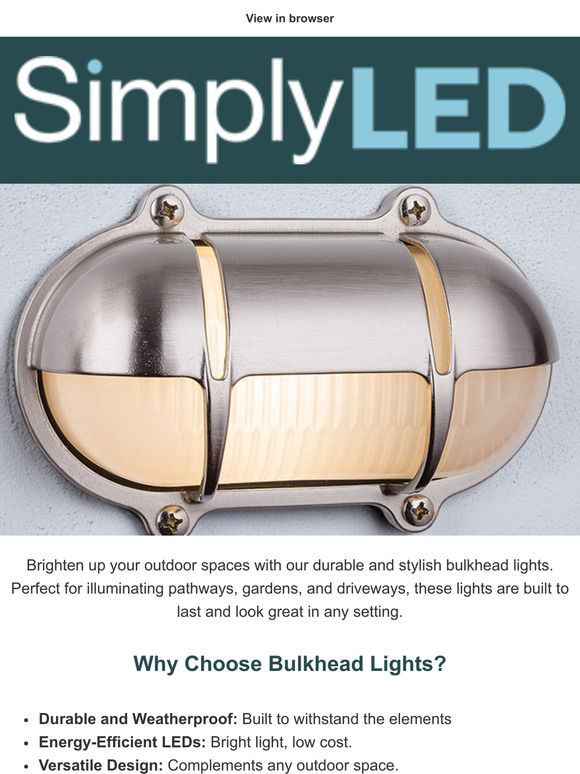 Durable and Stylish Outdoor Bulkhead Lights