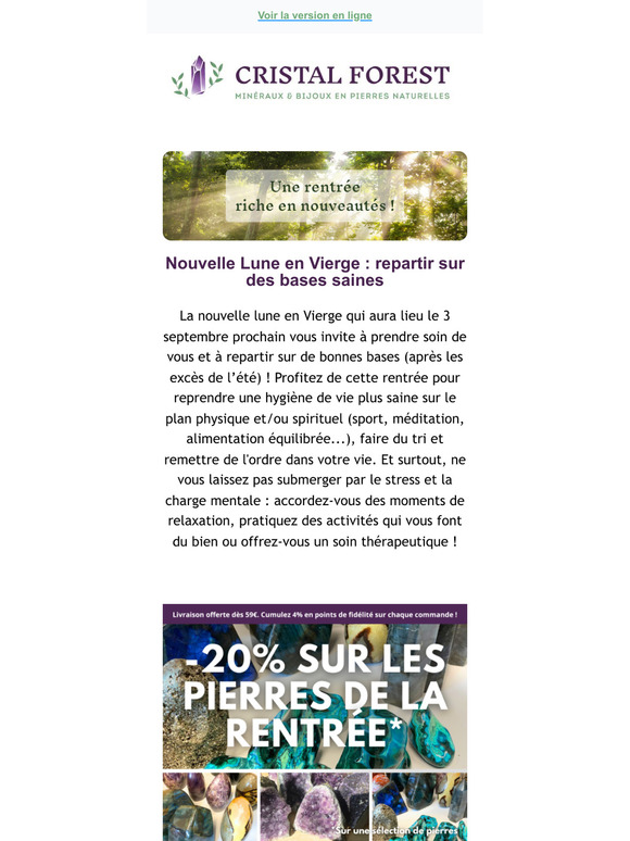 Il y a du nouveau chez Cristal Forest ! 👀✨
