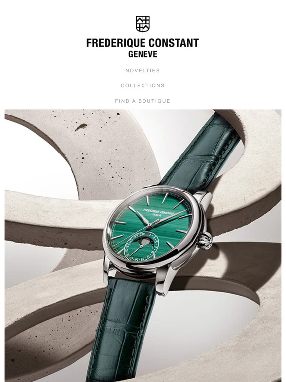 Classic Moonphase Date Manufacture: a limited-edition white goldpiece with a malachite dial