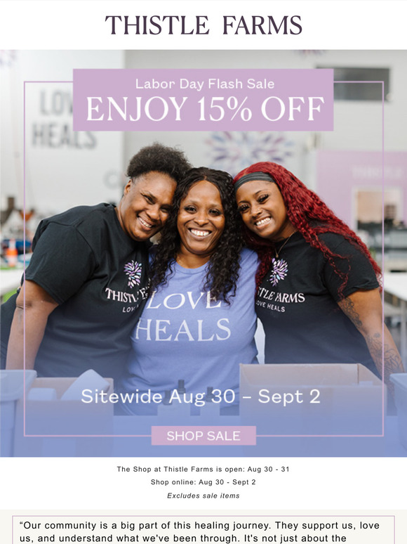 Enjoy 15% OFF Sitewide & Honor the Labor of Healing 💜