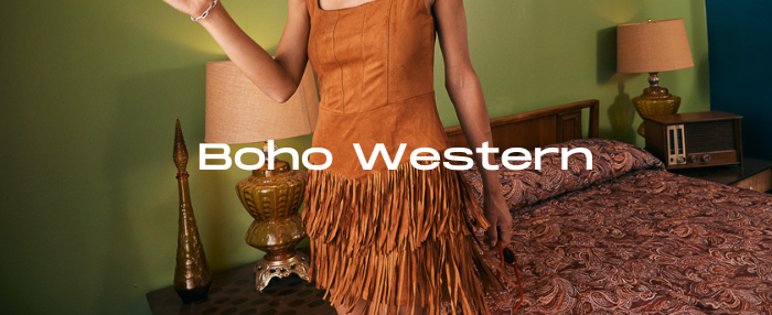 Featured faves, link to boho western collection.