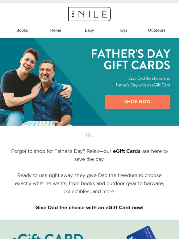 Last-Minute Father's Day Gift Cards 🎁
