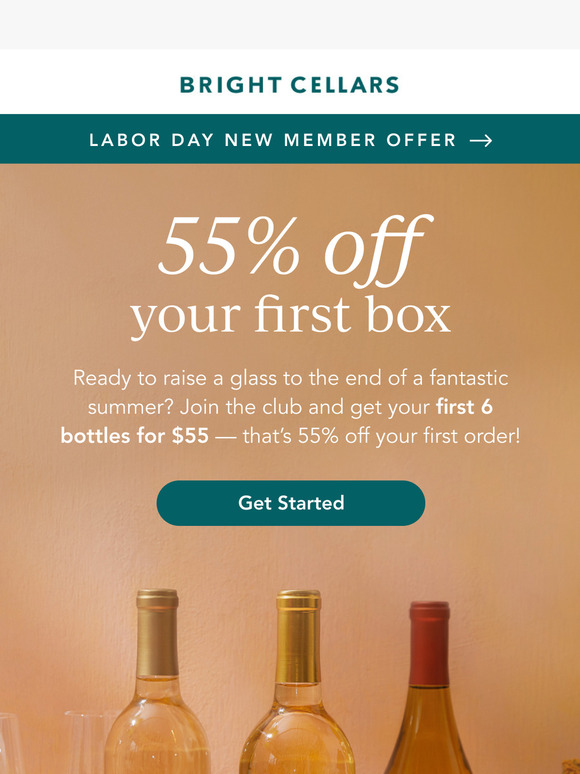Enjoy 55% off your first box 🍷