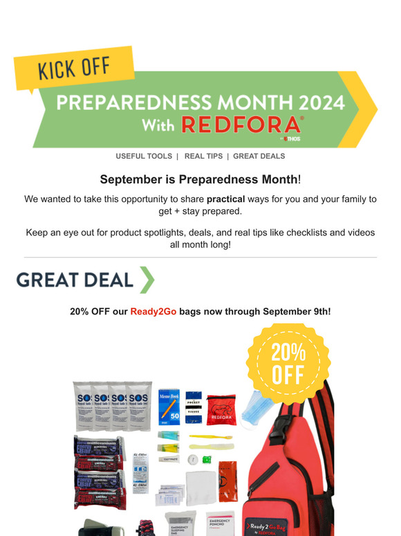 Preparedness Month is Here! Let's get started