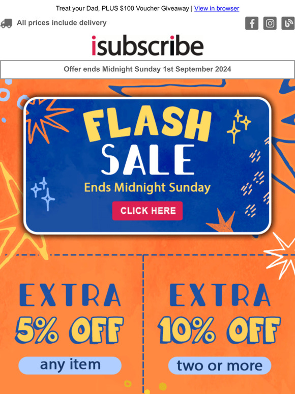 Flash Sale, up to an extra 10% off sitewide