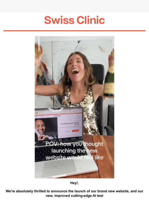 Celebrate for Us! New SwissClinic.com + AI test + Discount