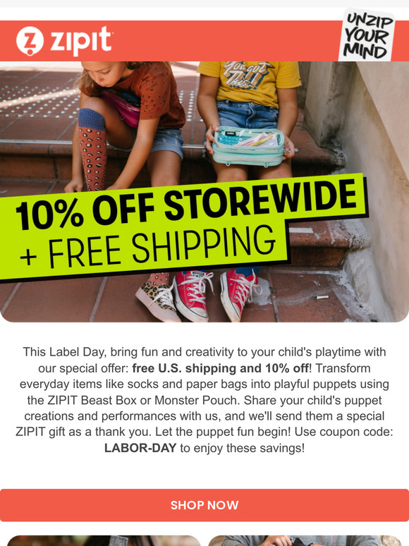 Celebrate Labor Day with Free Shipping 🎉