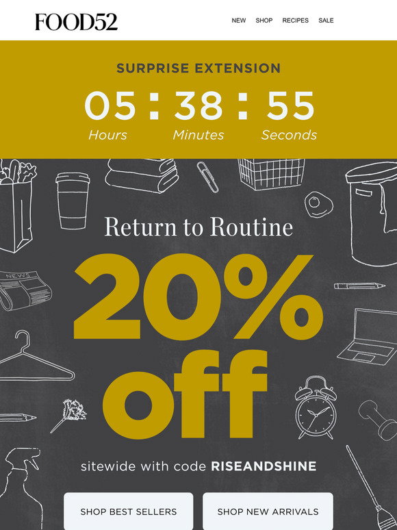 Food52 Email Newsletters: Shop Sales, Discounts, and Coupon Codes