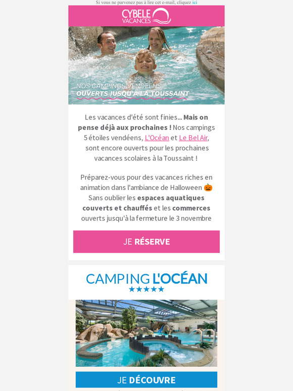Pensez déjà aux prochaines vacances !