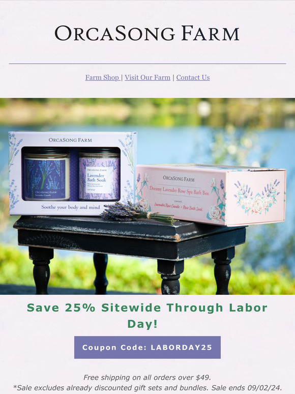 Don't Miss Our 25% Off Labor Day Sale