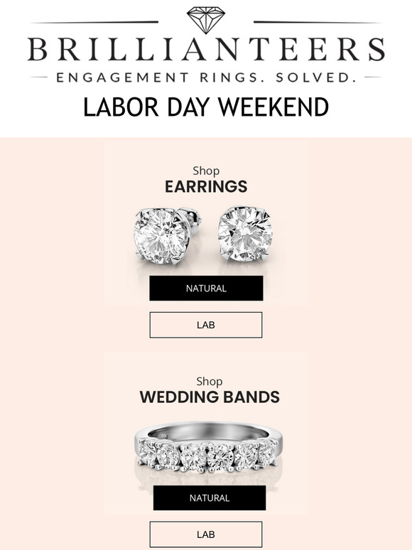 Labor Day Weekend Sale on Lab and Natural Diamonds