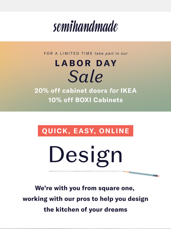 20% Door Sale Continues + Free Kitchen Design with your order
