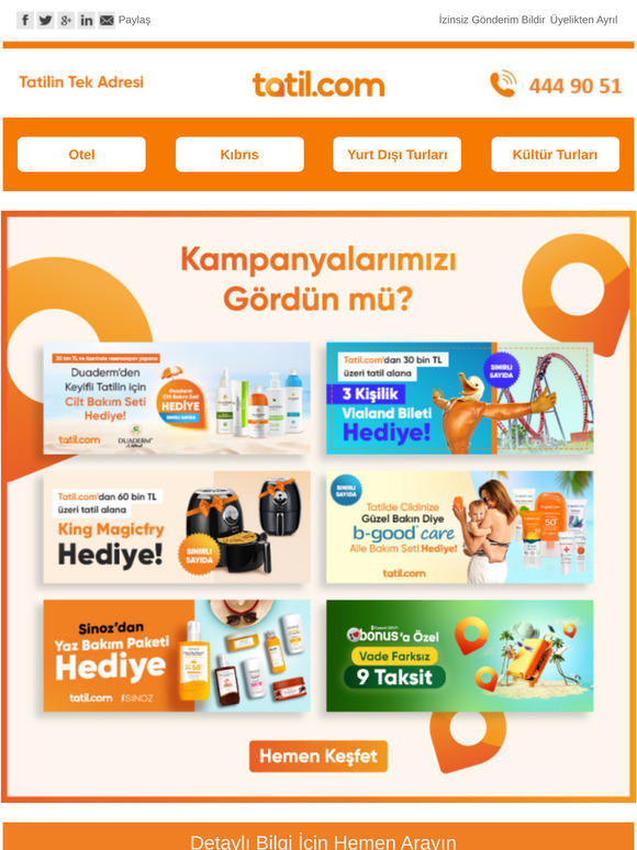 Tatiline Hediyesiz Çıkma!🎁 Sürprizler Tatil.com'da!🎉☀️🏊🍹🌍✈️