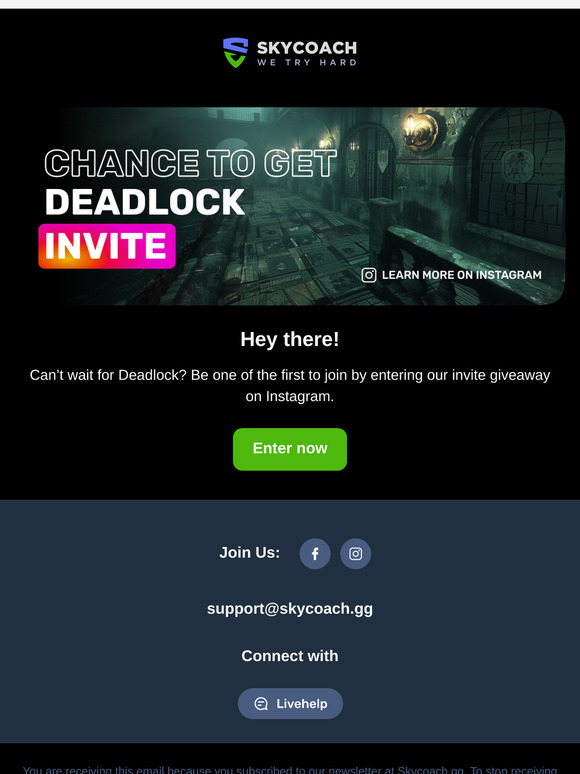 💀 Get your Deadlock invite
