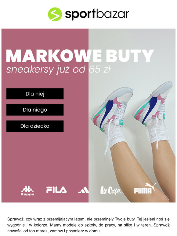 Najmodniejsze sportowe b u t y😍 ✓ Fila ✓ Puma ✓ adidas
