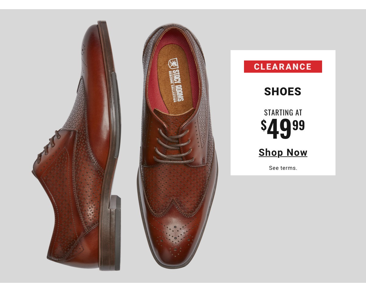 Clearance Shoes Starting at $49.99 - Shop Now