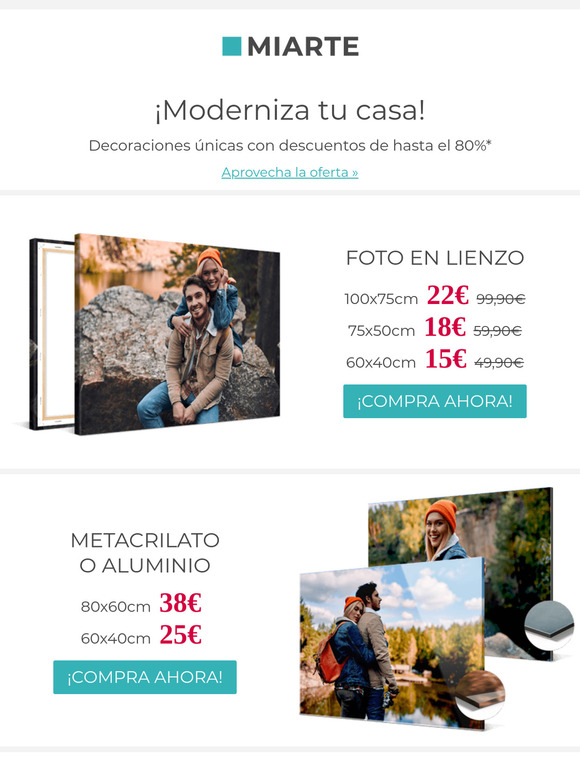 3 días: descuento de hasta el 80%