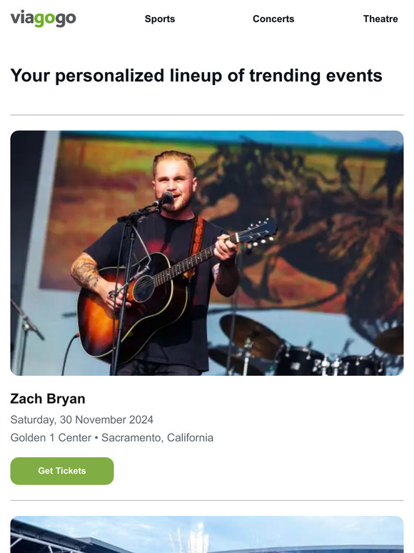 Your event lineup