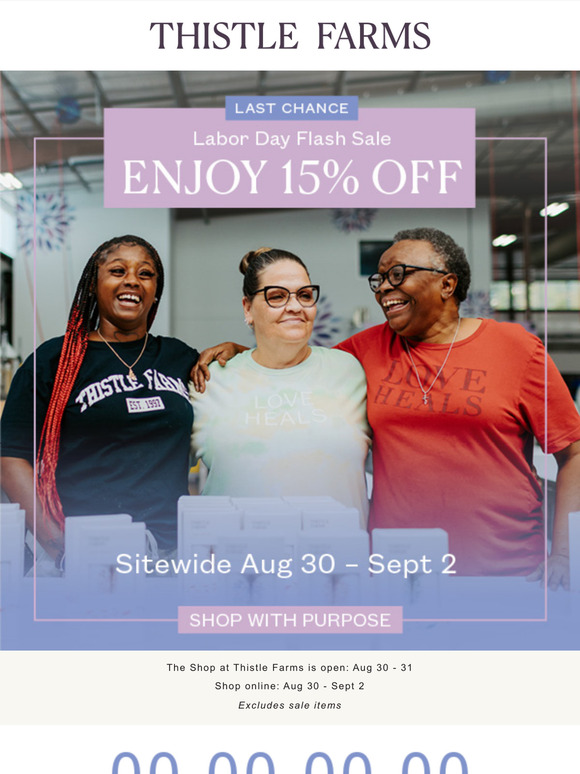 Don't Miss Your Chance: 15% OFF Thistle Farms Products 💜
