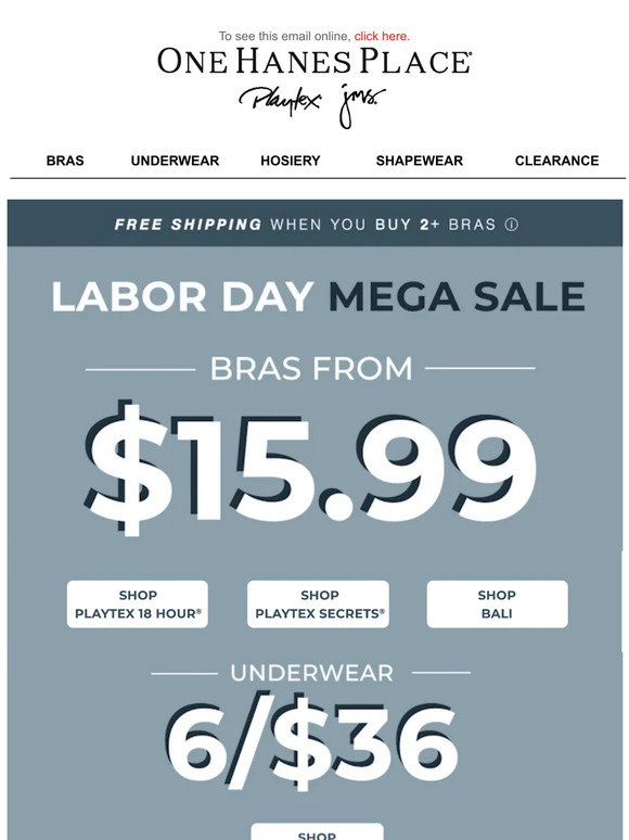 Hanes Email Newsletters: Shop Sales, Discounts, and Coupon Codes