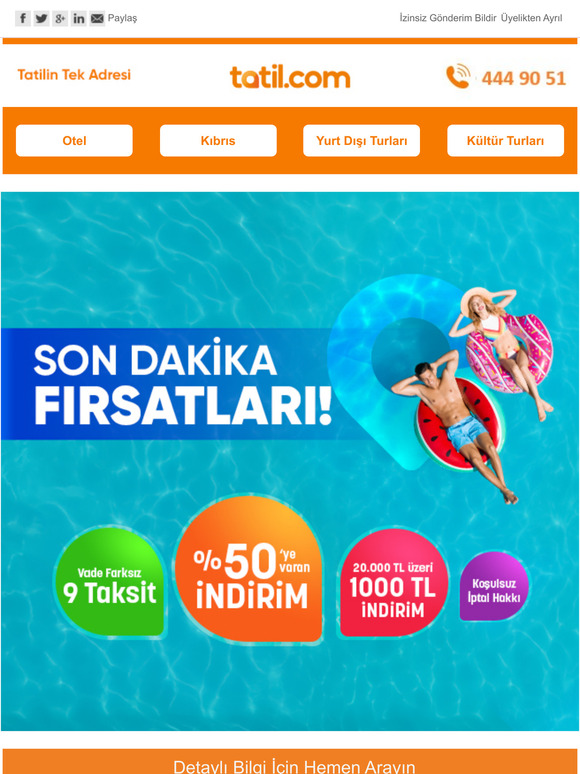 %50'e Varan İndirimlerle Son Dakika Fırsatları!⌛️🎉☀️🏊🍹✈️