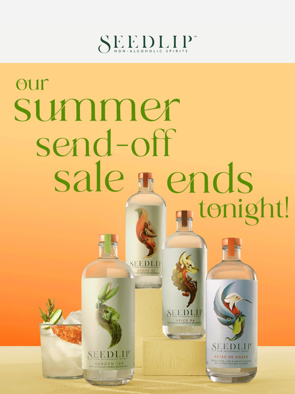 Summer Send Off Sale ends tonight