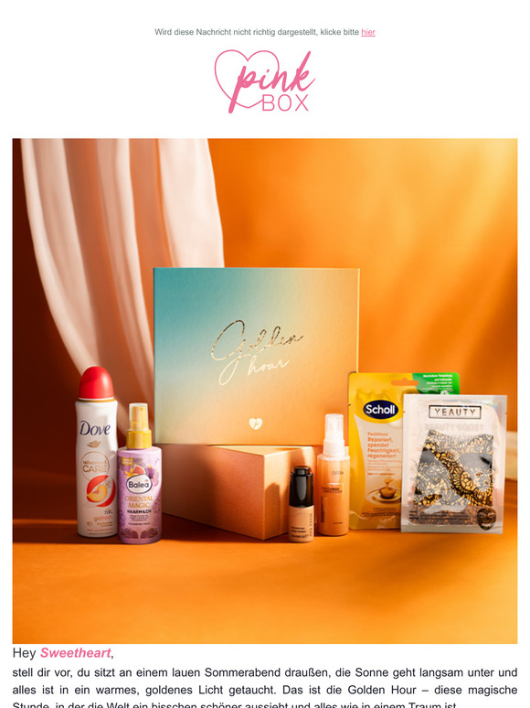 Unsere Pink Box "Golden Hour"