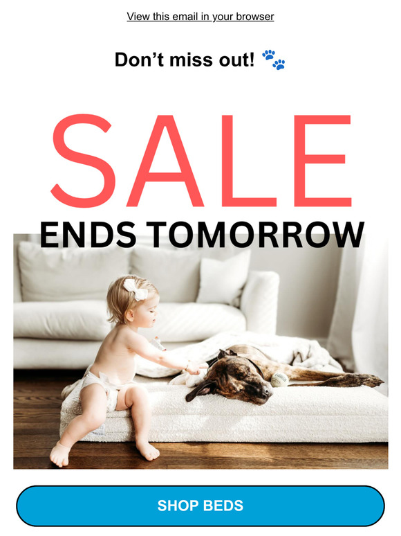 Sale ENDS TOMORROW 📣