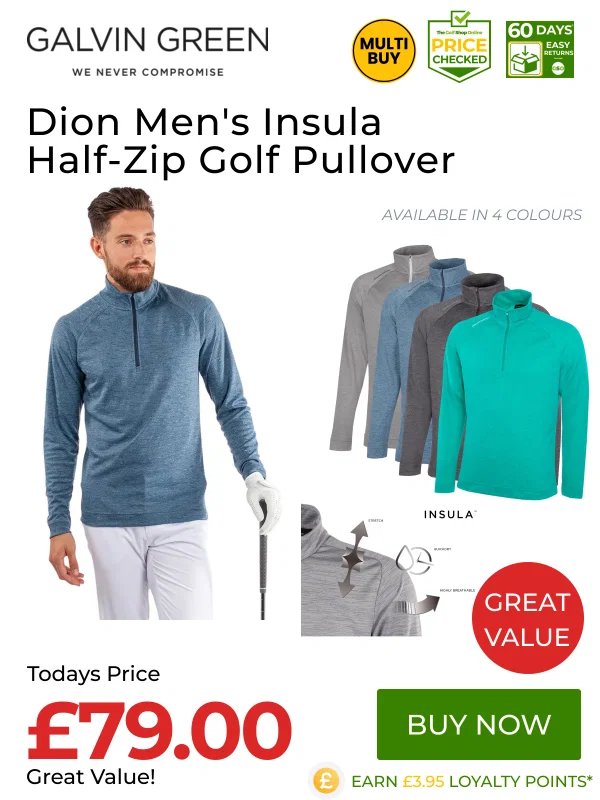 Great Value on Galvin Green Dion Mens Insula Half-Zip Golf Pullover