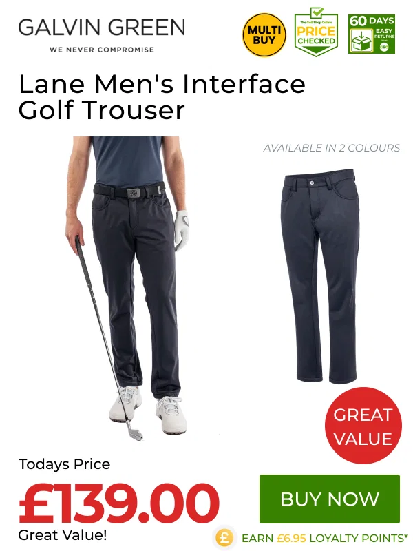 Great Value on Galvin Green Lane Mens Interface Golf Trouser