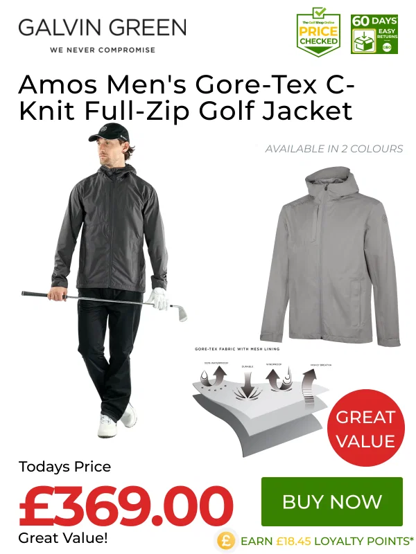Great Value on Galvin Green Amos Mens Gore-Tex C-Knit Full-Zip Golf Jacket