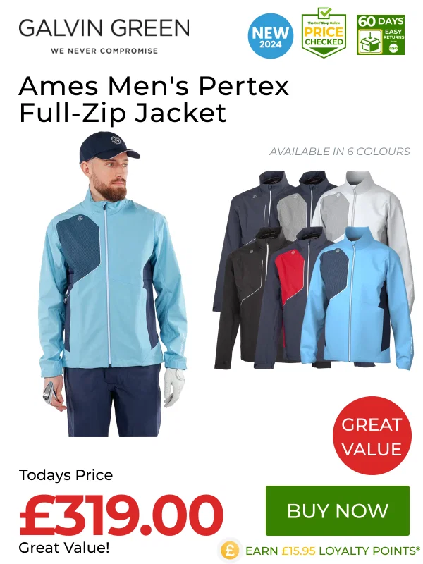 Great Value on Galvin Green Ames Mens Pertex Full-Zip Jacket