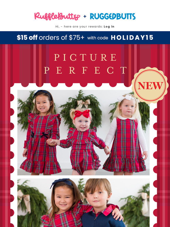 RuffleButts: Picture Perfect: NEW Matching Holiday Styles 🎀🎄 | Milled