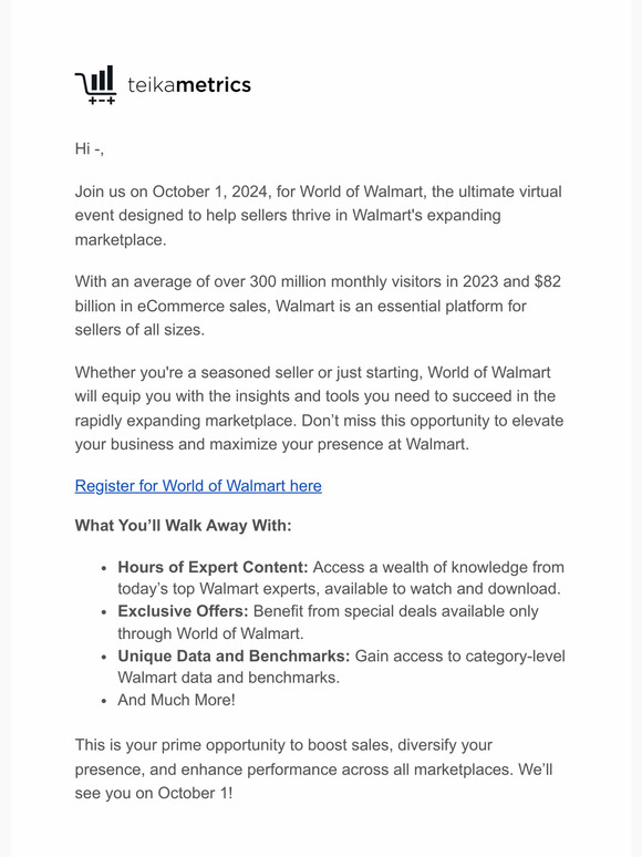 Don't Miss World of Walmart!
