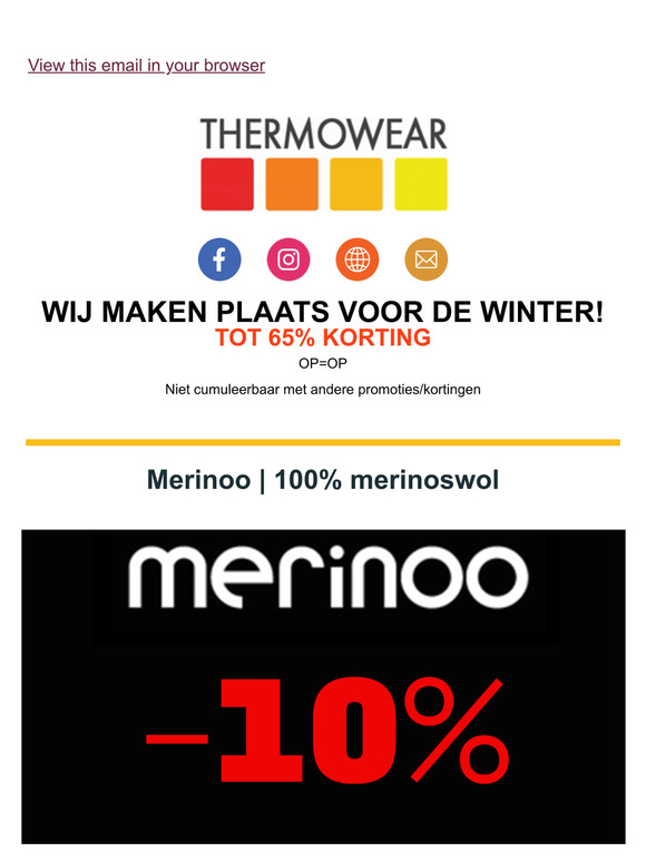 Wij ruimen op! Tot 65% korting