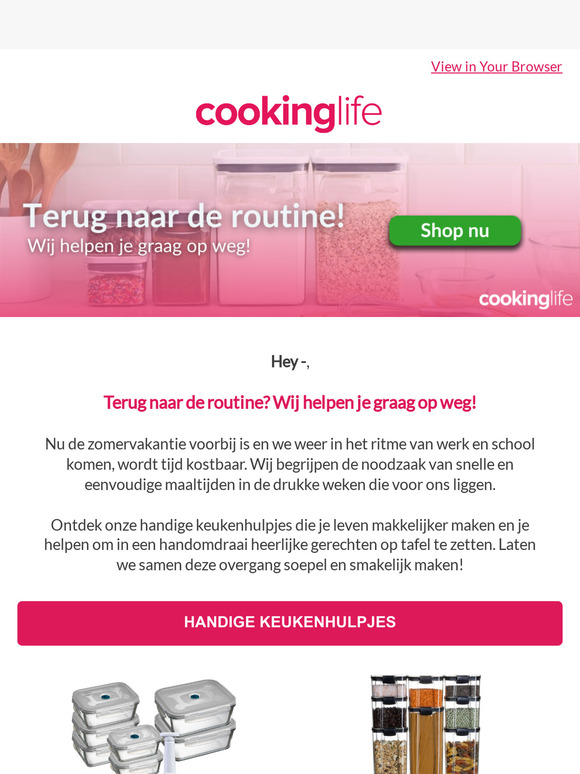 Terug naar de routine? 😀