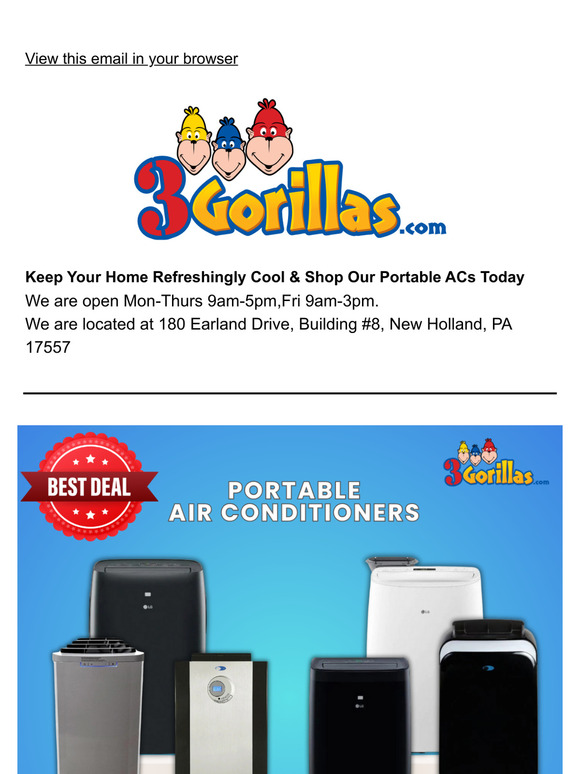 End of Season Sale on Portable Air Conditioners