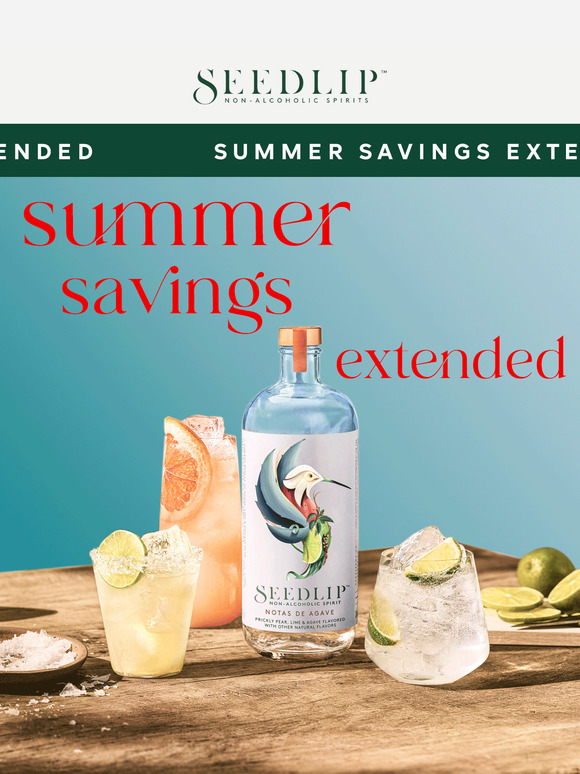Our Summer Send Off Sale, extended