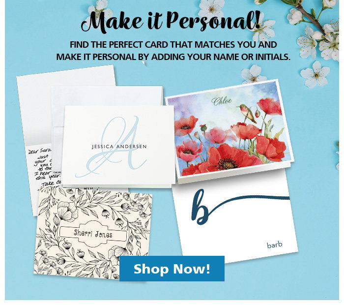 Personalized Note Card Design Colorful Images: HUNDREDS of personalized note card designs, all 30% ...