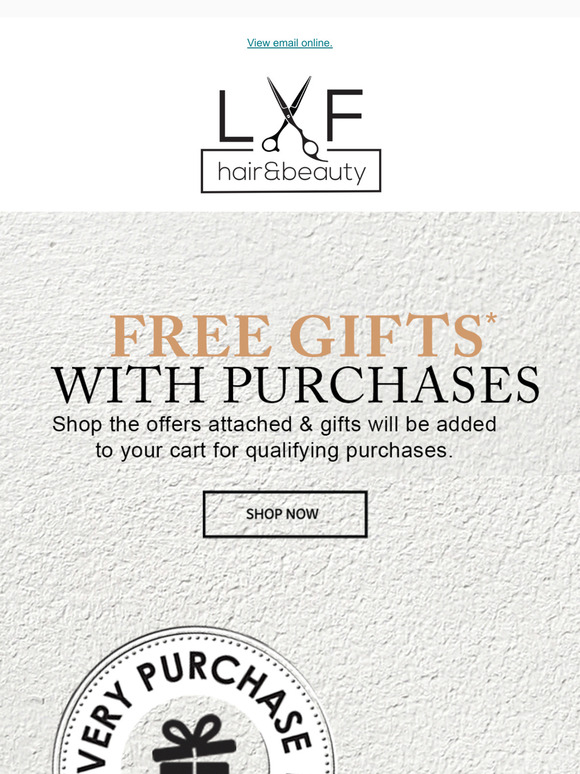 FREE GIFTS with Purchases! 🛒