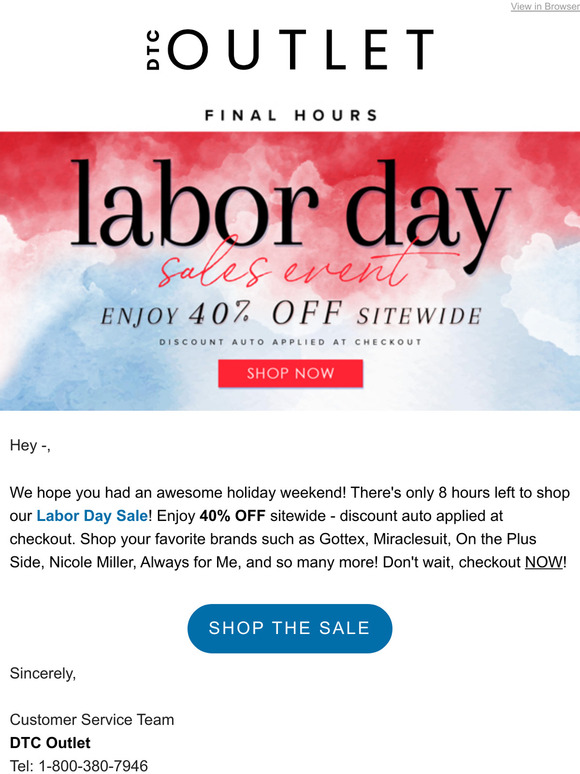 LAST CHANCE | Don't miss out on 40% off EVERYTHING!