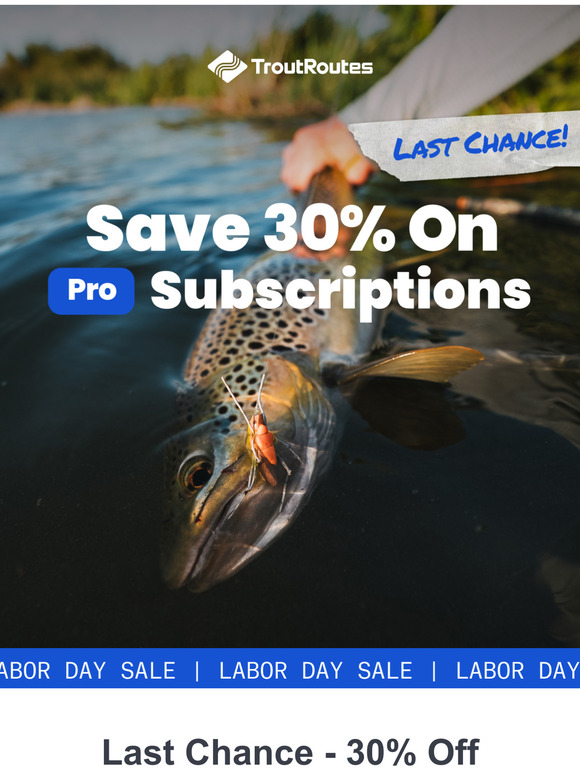 Last Chance To Save 30% for Labor Day