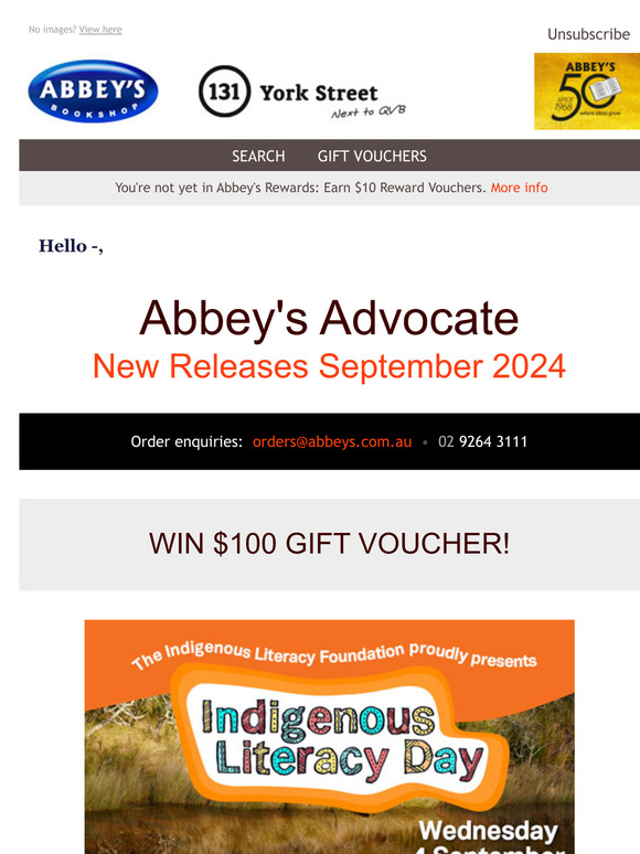 New Release Books • SEPTEMBER 2024 • WIN $100 Gift Vouchers